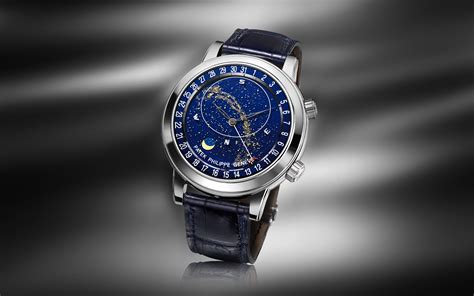 patek philippe grand complication celestial blue dial black leather